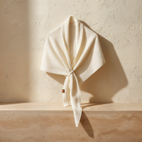 IVORY WOOL TRIANGLE SHAWL