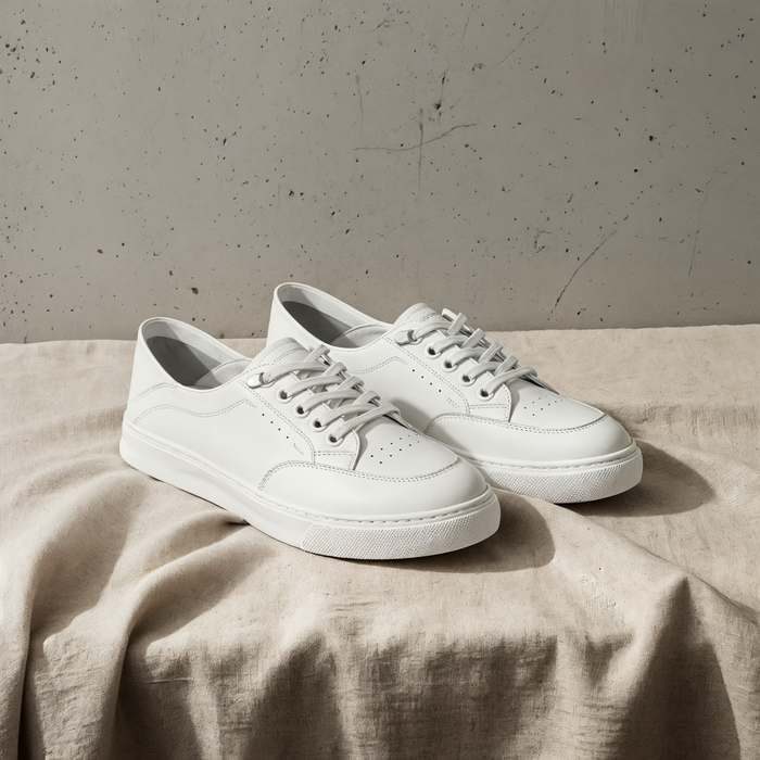 PERFORATED LEATHER BROGUE SNEAKER