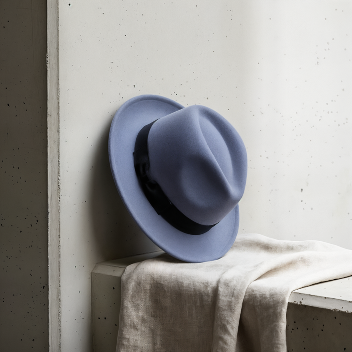 WOOL FELT TEARDROP FEDORA