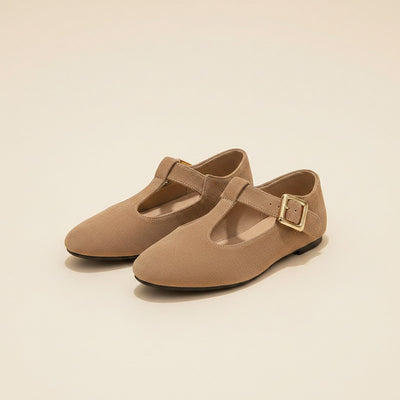 SUEDE MARY JANE FLAT
