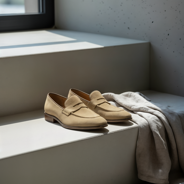 HONEY SUEDE PENNY LOAFER