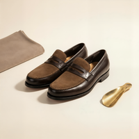TWO-TONE SADDLE PENNY LOAFER