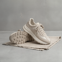 IVORY SUEDE PANEL RUNNER