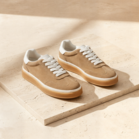 CAMEL SUEDE COURT TRAINER