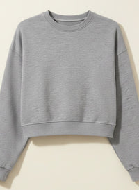HEAVYWEIGHT LOOP-BACK CROPPED SWEATSHIRT