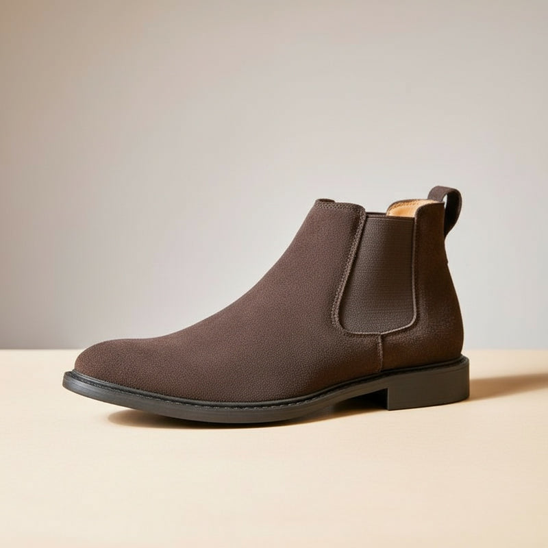BROWN SUEDE CHELSEA BOOT