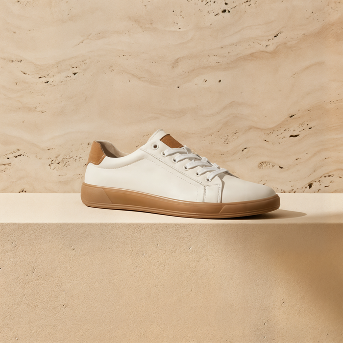 IVORY LEATHER LOW SNEAKER