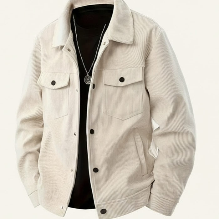 CORDUROY UTILITY OVERSHIRT JACKET