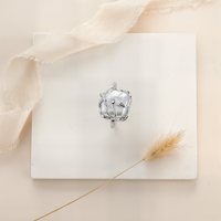 BAROQUE PEARL SCULPTURAL SILVER RING