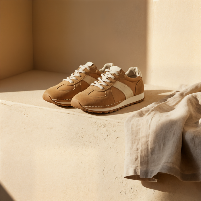 SUEDE RUNNER LOW-TOP SNEAKER