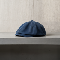 EIGHT-PANEL WASHED LINEN CAP