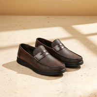 ESPRESSO PEBBLE GRAIN PENNY LOAFER