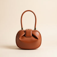 PLEATED DUMPLING TOP-HANDLE BAG