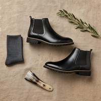 LUGGED LEATHER CHELSEA BOOT