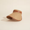 RAFFIA WIDE BRIM SUN VISOR