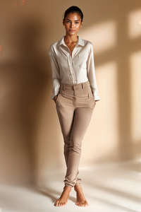 OATMEAL LINEN CAMP SHIRT