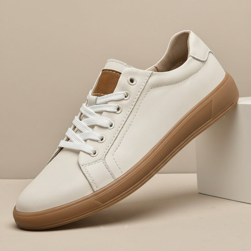 IVORY LEATHER LOW SNEAKER