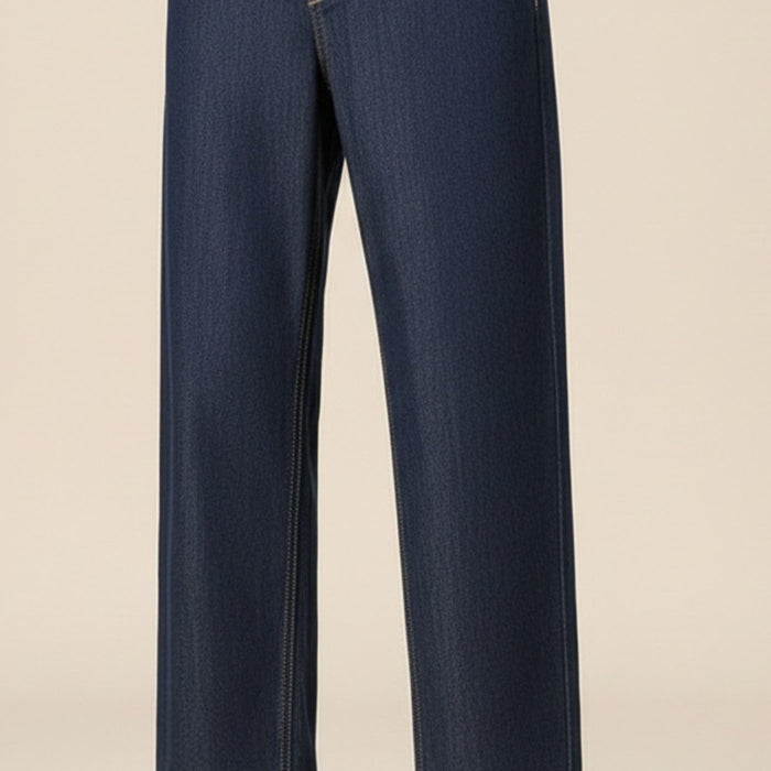 LYOCELL WIDE-LEG CROPPED JEAN