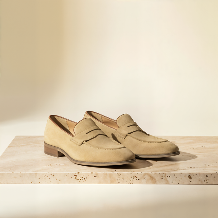 HONEY SUEDE PENNY LOAFER