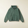 WASHED FLEECE ZIP HOODIE