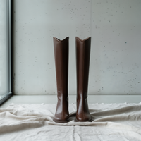CHESTNUT V-CUT RIDING BOOT