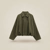 SUEDE BOMBER OVERSHIRT JACKET