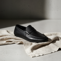 UNSTRUCTURED GRAIN PENNY LOAFER