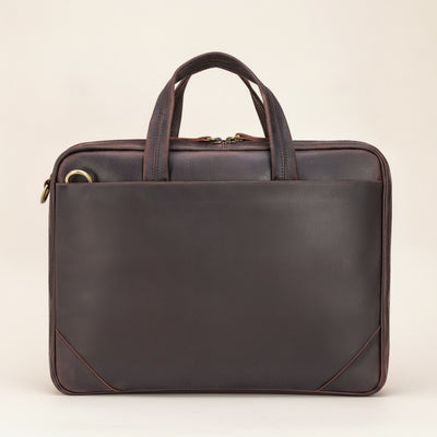 CRAZY HORSE LEATHER BRIEFCASE