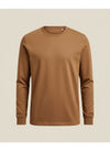 HEAVYWEIGHT CAMEL LONG-SLEEVE CREW