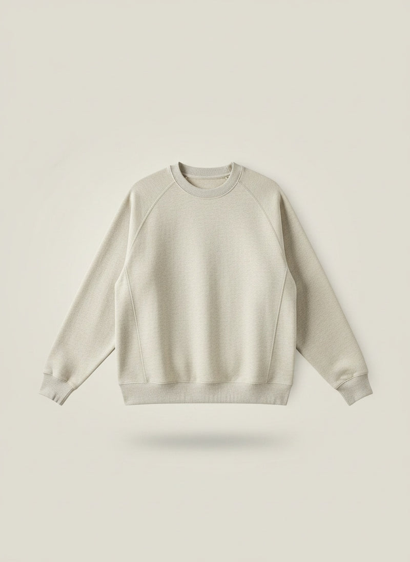 OATMEAL HEAVYWEIGHT LOOPBACK CREWNECK SWEATSHIRT