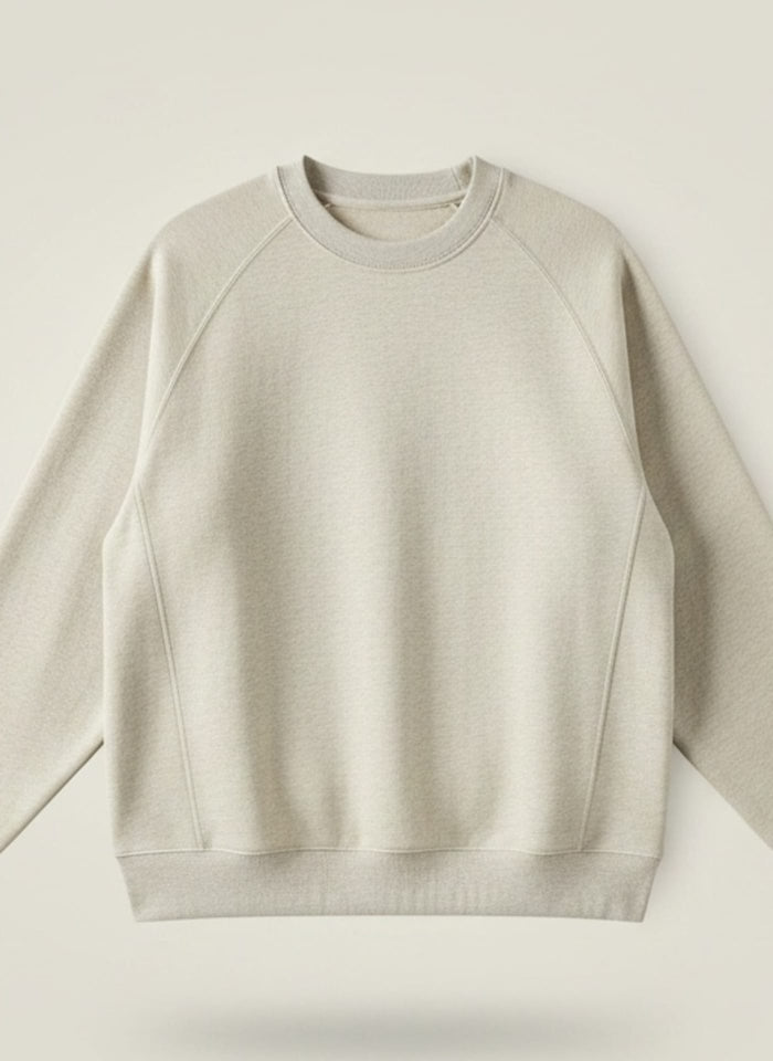 OATMEAL HEAVYWEIGHT LOOPBACK CREWNECK SWEATSHIRT