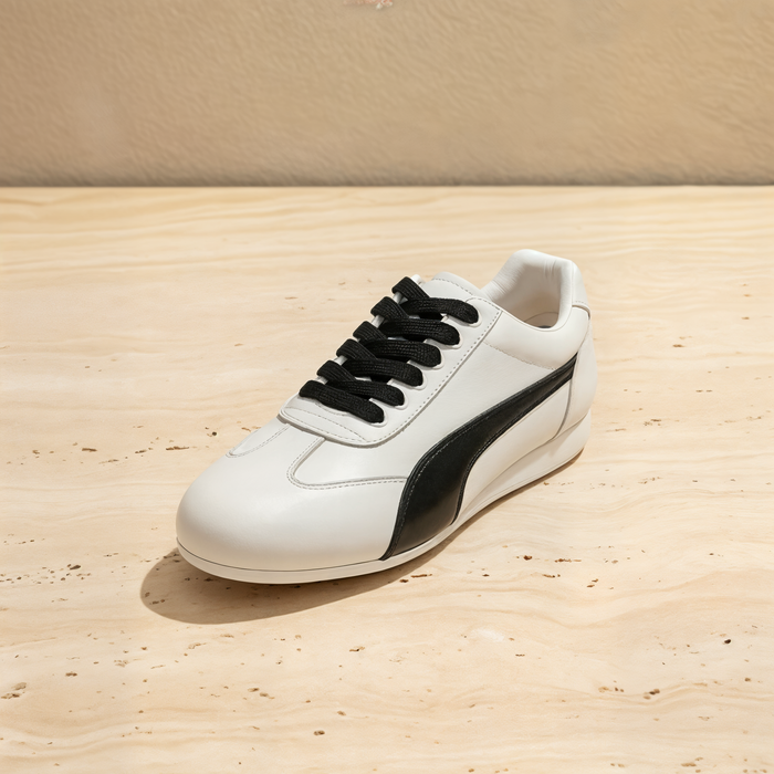 ALMOND LEATHER GERMAN TRAINER