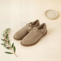 SUEDE T-BAR FLAT SANDAL