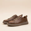 BROWN LEATHER COURT LOW SNEAKER