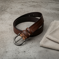 HERITAGE HORSESHOE LEATHER BELT