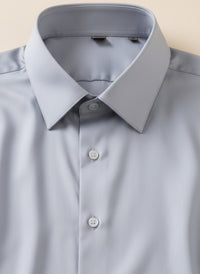 MODAL ACETATE POINT COLLAR SHIRT