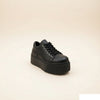 SCULPTED PLATFORM LEATHER SNEAKER