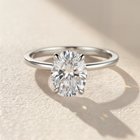 OVAL SOLITAIRE MOISSANITE RING