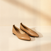 POINTED BALLET LEATHER FLAT