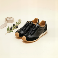 WASHED LEATHER RETRO RUNNER