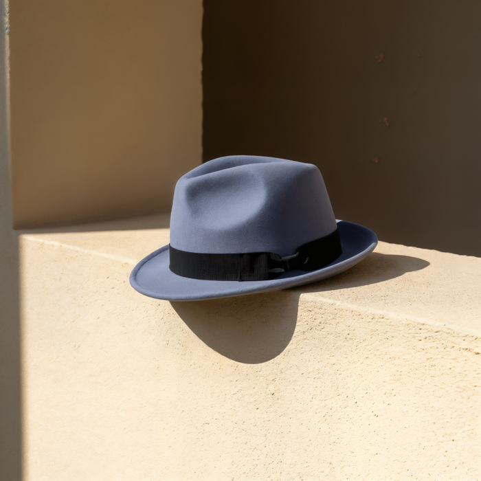 WOOL FELT TEARDROP FEDORA