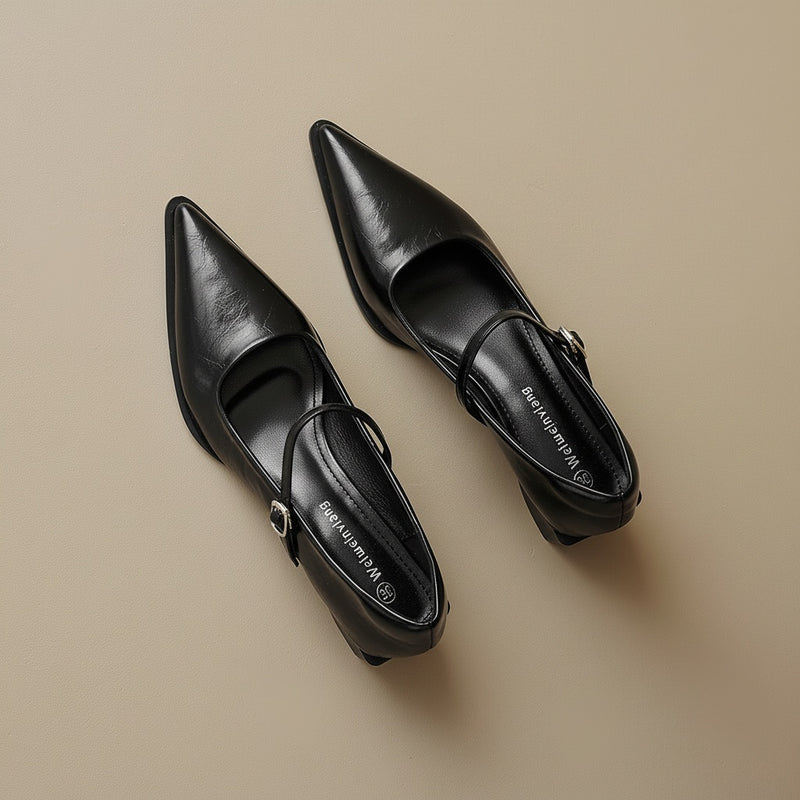 POINTED MARY JANE HEEL