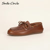 HAVANA LEATHER BOAT MOCCASIN