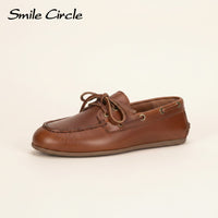 HAVANA LEATHER BOAT MOCCASIN