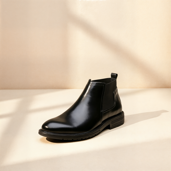 WINTER CHELSEA LEATHER ANKLE BOOT