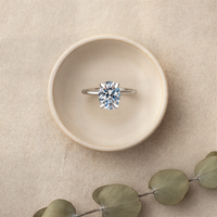 OVAL SOLITAIRE MOISSANITE RING