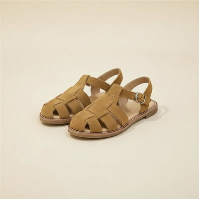 WOVEN LEATHER FISHERMAN SANDAL