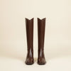 CHESTNUT V-CUT RIDING BOOT
