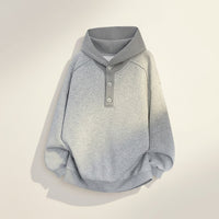 KNIT HENLEY FUNNEL HOODIE