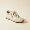 IVORY SUEDE LOW-TOP TRAINER